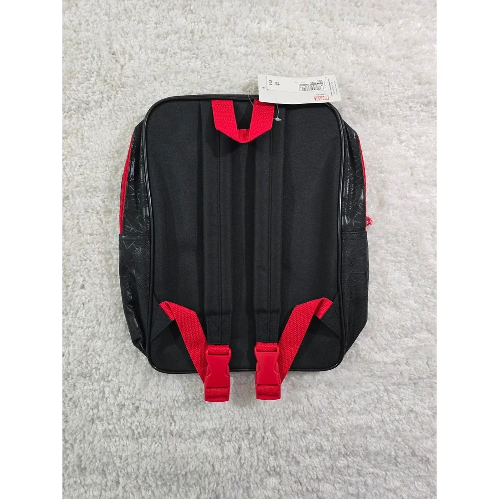 Marvel Team-Up Spider-Man Iron Man Comic Book Backpack Retro Black Red Bag